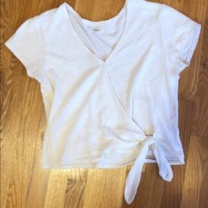 Madewell tie blouse